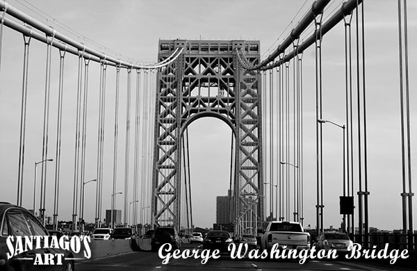 George Washington bridge photography by artist H. Santiago