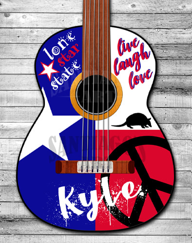 Kyle Guitar Digital Art by Artist H. Santiago