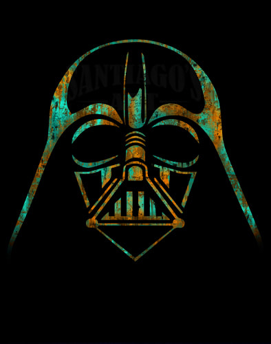 Rusty Darth Vader Digital Art by Artist H. Santiago
