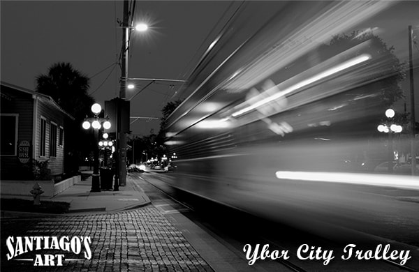 Ybor City Trolley photography by artist H. Santiago